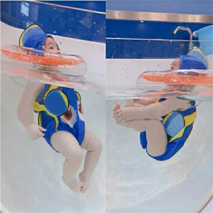 ベビー 水着 男の子 女の子 子供 ベビー水着 赤ちゃん キャップ付き 2点セット 子...
