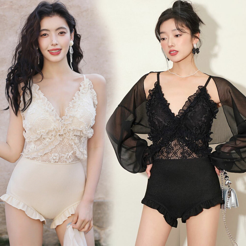 Rakuten - スイムウェア ビキニ 水着 フリル ワンピース レディース ビーチウェア セクシー オフショルダー 黒 スイミング スカート 体型カバー スカート セクシー 温泉 旅行 フェミニン おしゃれ ビーチ プール 水着 海水浴 屋外温泉 海 プール スイミング ビー 韓国