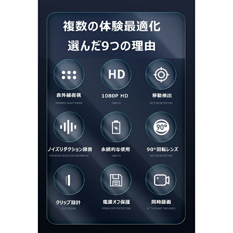 ビデオカメラ 小型防犯カメラ 小型カメラ ボディカメラ 90°回転式レンズ 長時間録画 ウェアラブルカメラ アクションカメラ 1080P プレミアム法執行レコーダー キャンプ サイクリング セキュリティ ガード ホ 3