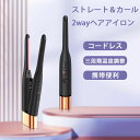 特典あり!レビュー募集中★ヘアアイロン ショートヘア メンズ ショートヘア 小型プレゼント ギフト 実用的 美容 2way ストレートアイロン カールアイロン ...