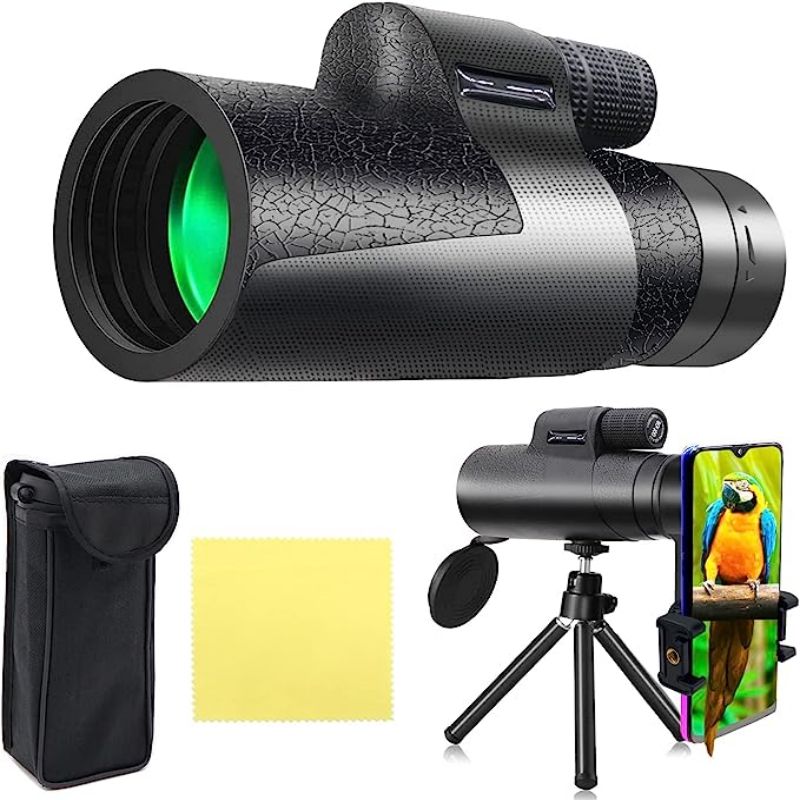 望遠鏡 防水小型望遠鏡 単眼ぼうえんきょう 高倍率 軽量 コンパクト 持ち転び便利 収納袋付 コンサート..