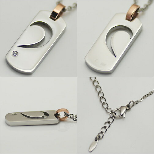 【10%OFFクーポン＆5%OFFクーポン 11月11日 1:59まで】サージカルステンレスネックレス ペアネックレス・レディース・メンズ IPP-9001(ピンク)