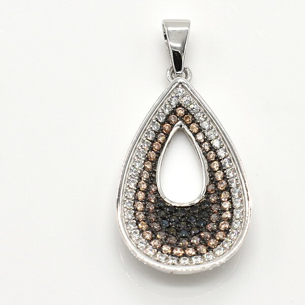 【15%OFFクーポン＆アフターセール23:59終了】マイクロセッティングペンダントトップ ペンダントトップ チャーム アイテム ペンダントトップのみ ペンダントヘッド グラデーション デザイン