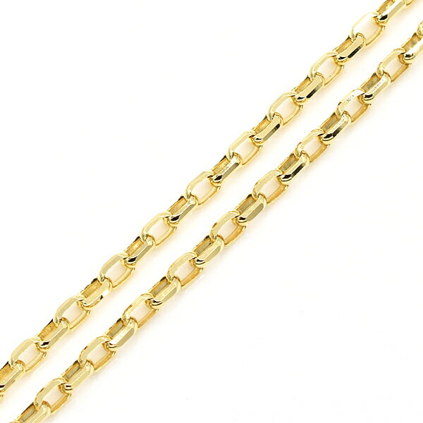 P最大47.5倍 18金 ネックレス カットハーフラウンドチェーン 2.1mm 80cm チェーン K18 18K イエローゴー flash-th-10006727 FLASH (オーダーチェーンのお店) サンプル画像2