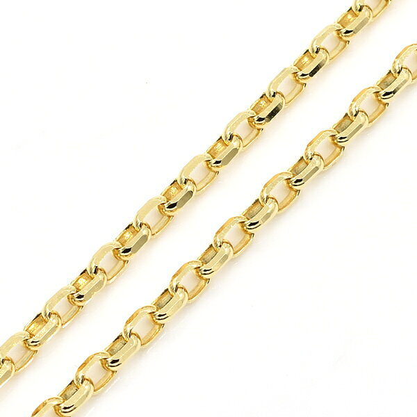 先着限定 タイム 9 4(金)20時スタート 18金 ネックレス カットハーフラウンドチェーン 2.5mm 60cm チェーン flash-th-10006731 FLASH (オーダーチェーンのお店) サンプル画像2
