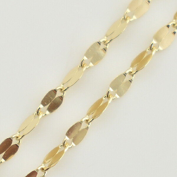 10金ネックレス 10金 K10 10K ペタルチェーン 1.45mm 75cm イエローゴールド ネッ...