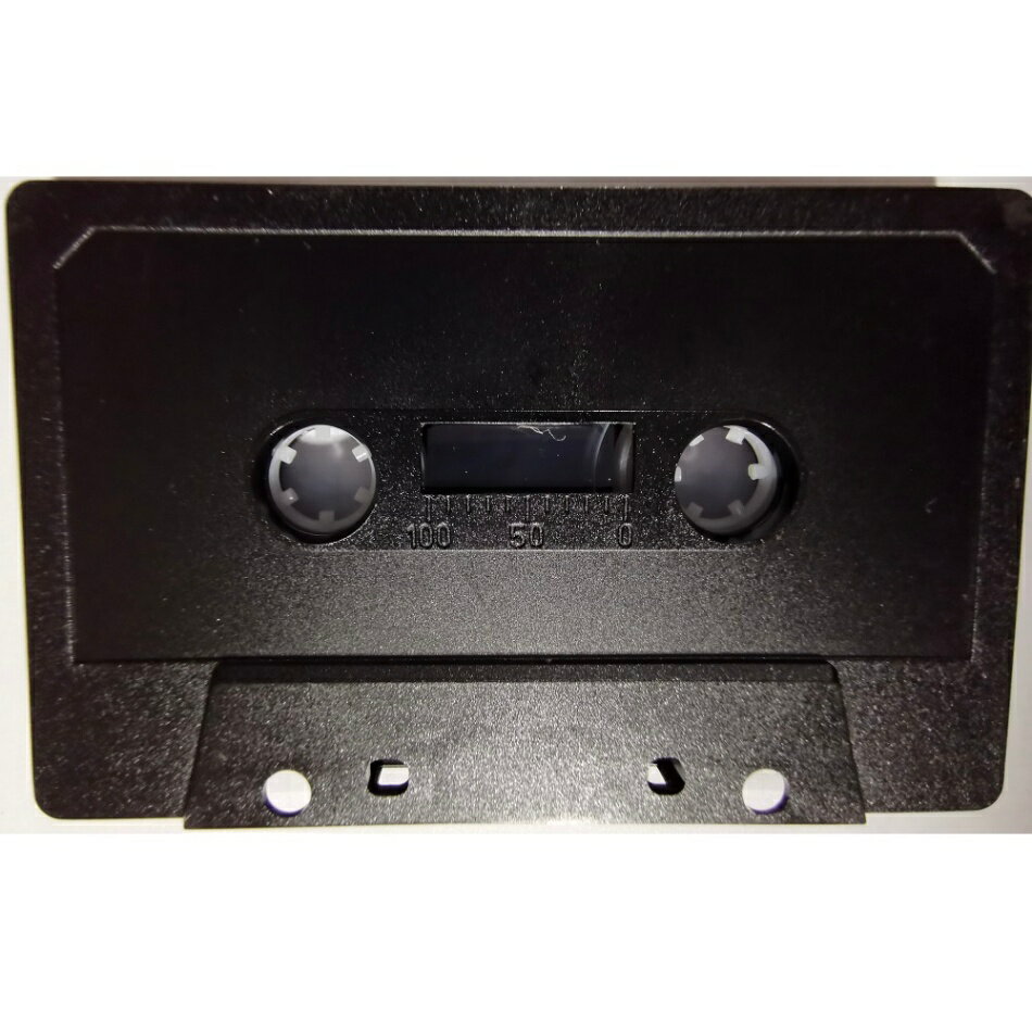 カセットテープ材料(ハーフ)_黒_丸