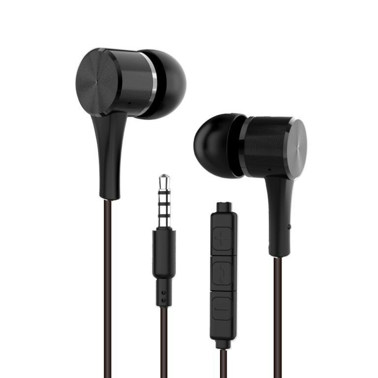 HIDISC 有線イヤホン 3.5mm ブラック｜通話対応・リモコン付き・絡みにくいTPEケーブル採用 HD-WEHP35M12BK
