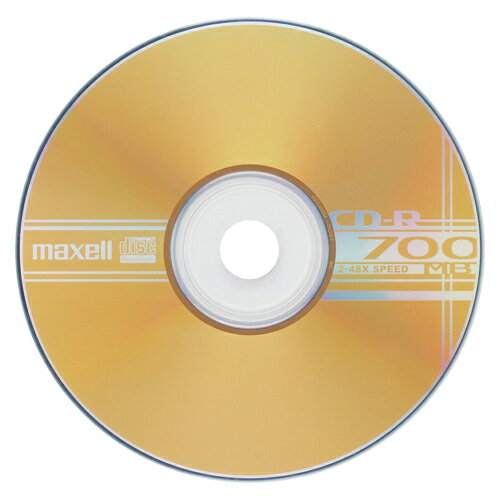 日立マクセル#CDR700S.1P100簡易包装CD-R700MB2-48倍速対応100枚5mmプラケースゴールドレーベル