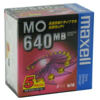 maxell 3.5型 MOディスク 640MB 5枚 アン