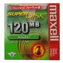 【激レア!】マクセル SuperDisk(スーパーディスク)ライムカラー 1枚 MACフォーマット SD120.MAC.GN.B1P