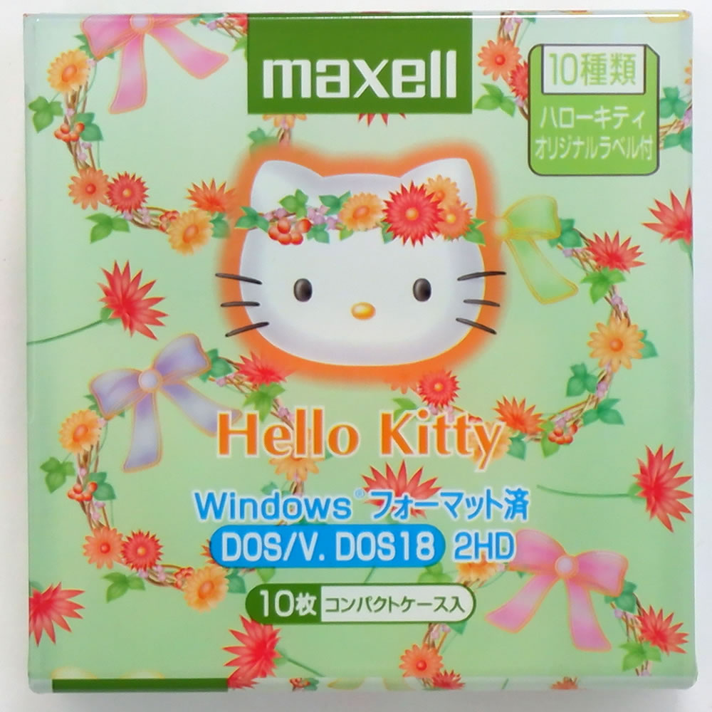 ڥ꡼󥿥סMaxell 3.5եåԡǥ10 ƥ͡Hello Kitty Windowsեޥå Ma...