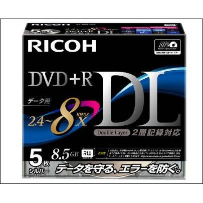 RICOH DVD+R DL メディア D8RDD-S5CW**