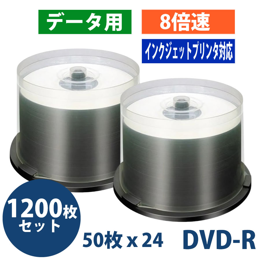 [1200枚セット・送料無料] DVD-R メデ