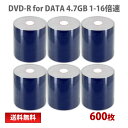 RITEK製 DVD-R for DATA メディア 1回記録用 データ用 4.7GB 1-16倍速 600枚 返品交換不可