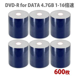 CMC製 DVD-R メディア for DATA 1回記録用 データ用 4.7GB 1-16倍速600枚 *返品交換不可*