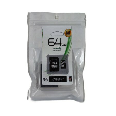 �ڥ�ե����ӥå����HIDISC microSDXC������ 64GB CLASS10 UHS-1�б� SD�Ѵ������ץ�/�������դ�[M��1/2]