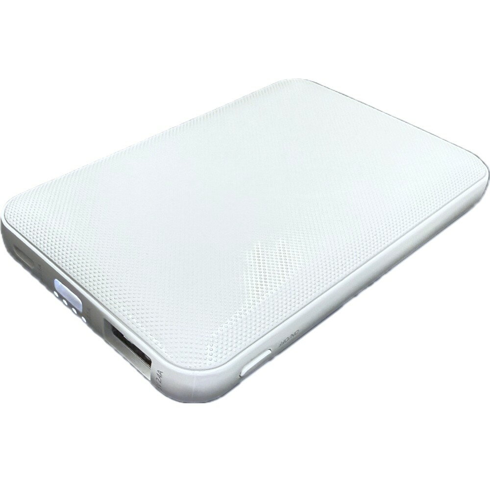 【リファービッシュ】HIDISC ライト付モバイルバッテリー5000mAh R-HD-MB5000PTWHKN