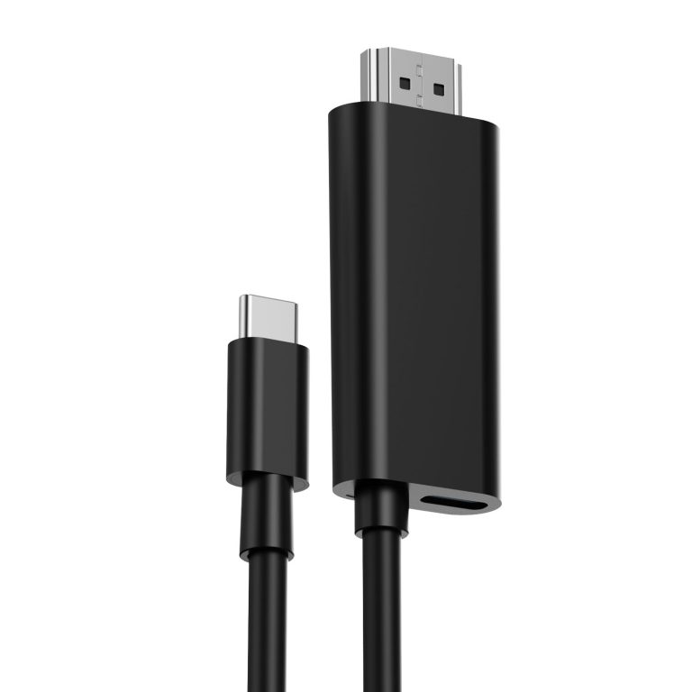 HIDISC Type-C HDMIミラーリングケーブル 2m [充電も同時可能] HD-TCHD2MPDBK