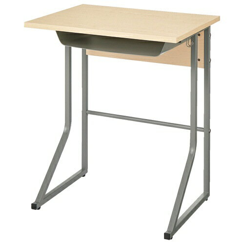 ＊受発注＊ コンパクト研修用デスク ループ脚 ナチュラル 1台