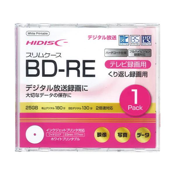 HIDISC BD-RE ֤Ͽ 2® 25GB 1 HDBDRE130NP1SC2