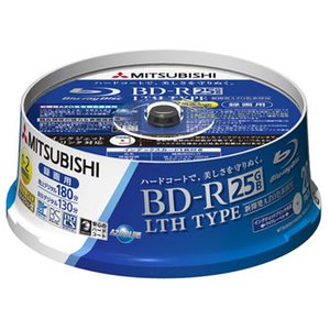 【200枚まとめ買い】三菱 BD-R 25GB 2倍速対応 録画用 記録面にAZO色素を採用 スピンドルケース 20枚×10パック 【200枚まとめ買い】三菱 BD-R 25GB 2倍速対応 録画用 記録面にAZO色素を採用 スピンドルケース 20枚×10パック