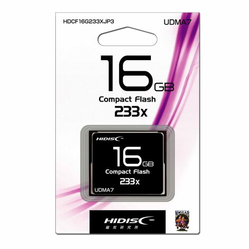 HIDISC CFカード 16GB 233x Read35MB/s MLCチップ搭載[M便1/2]