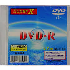 【返品交換不可】SuperX アナログ録画用 DVD-R 1枚 DVD-R120 1X SLIM 1P_Outlet