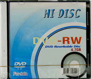 HIDISC データ用DVD-RW 4.7GB 1倍速 1枚入 スリムケース HD DRW47 1X SLIM1P