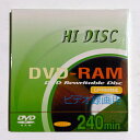 HIDISC DVD-RAM メディア 録画用 地上デジタル放送対応 9.4GB 両面記録 T4カートリッジ付 1枚入