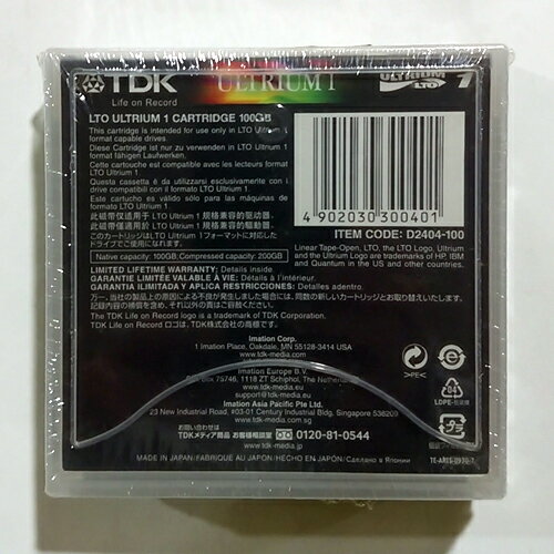 ��������λ�ʡ��߸˸¤��TDK LTO1 �ǡ��������ȥ�å�(100GB/200GB)