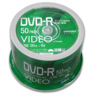 HIDISC 録画用DVD-R メディア VVVDR12JP