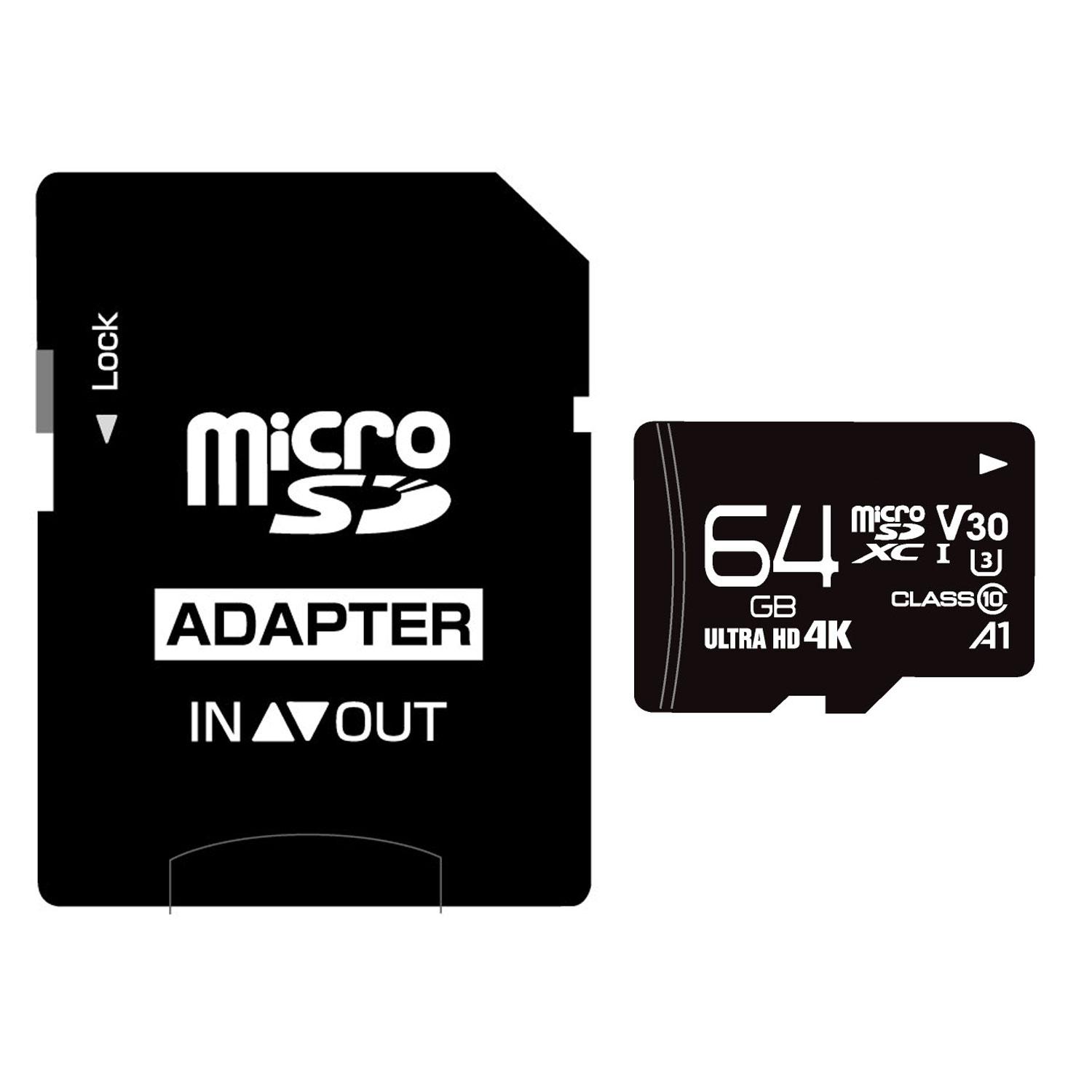 超高速microSDXCカード 64GB CLASS10 UHS-I , A1対応 メモリーカード [4個までメール便OK][返品交換不可]