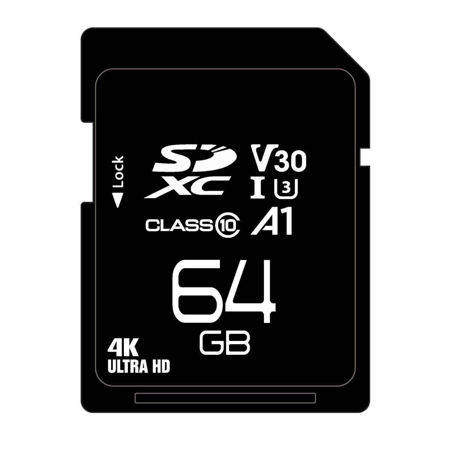 Х륯ʡ Ķ®SDXC 64GB CLASS10 UHS-I Speed class3, A1б [ʸԲ]