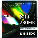 【アウトレット】 フィリップス 3.5インチ MOディスク (光磁気ディスク) 230MB MACフォーマット済