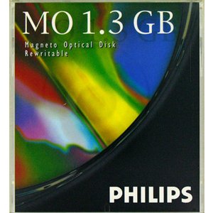 【アウトレット】 PHILIPS 5.25インチ MOディスク (光磁気ディスク) 1.3GB アンフォーマット 1枚