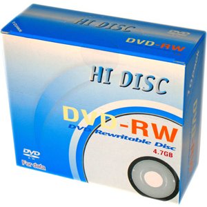 【アウトレット】HIDISC データ用DVD-RW メディア 4.7GB 10枚入**