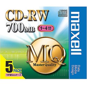 y񂹏iz maxell CD-RW MQV[Y f[^p 700MB 1-4{Ή 5 5mmslimP[X ԂL^p WiAtH[}bg