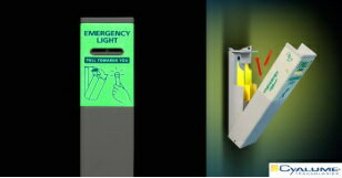 HIDISC キャンプ、夜釣りに最適！壁掛け型緊急避難用ケミカルライト CYALUME SEEシステム