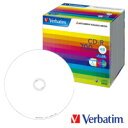 y񂹁z Verbatim CD-R f[^p 700MB 48{Ή 20 5mm XP[X zCgCh^Cv CNWFbgv^Ή