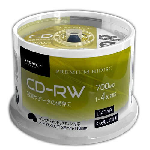 HIDISC ǡ CD-RW 4®50 ԥɥ Ρޥץ󥿥֥롡HDCRW80YP50