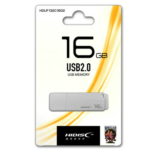 HIDISC USB 2.0 フラッシュドライブ 16GB 