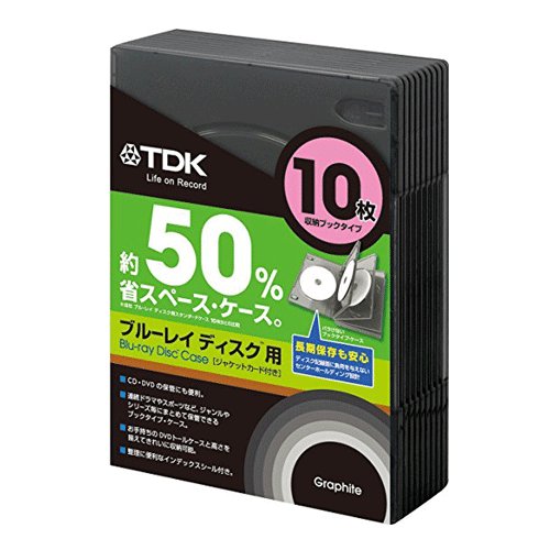 　TDK ブルーレイディスク用 収納ケース 10枚収納ブックタイプ