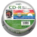 HIDISC CD-R f[^p HDCR80GP20 52{ Xsh 1pbN 20