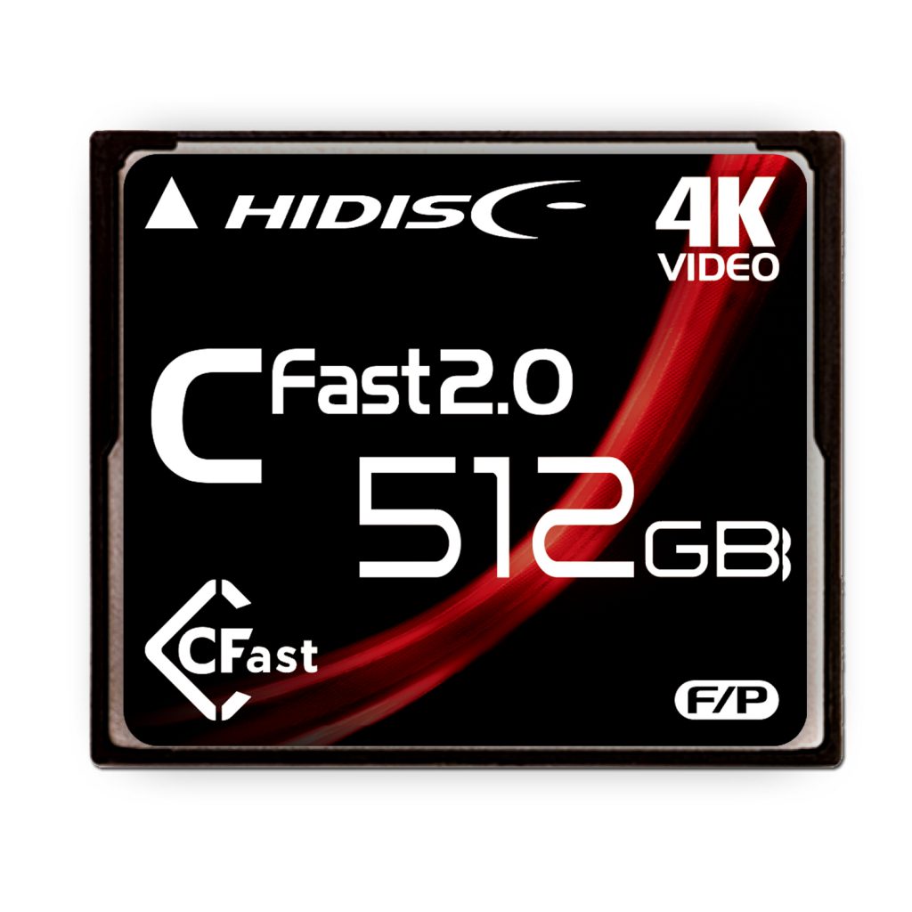 【商品説明】 ■型番　HDCFST512GJP3 ■JANコード　4984279830659 ■規格　CFast2.0 ■容量　512GB ■転送規格　SATA Gen3 ■転送速度　最大読込速度: 550MB/s, 最大書込速度: 500MB/s ■温度　動作温度: 0-70℃　保存温度: -40℃~85℃ ■備考　RoHS