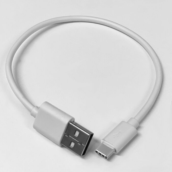 Type-C USBケーブル　0.26~0.27m　ホワイト　[返品交換不可]