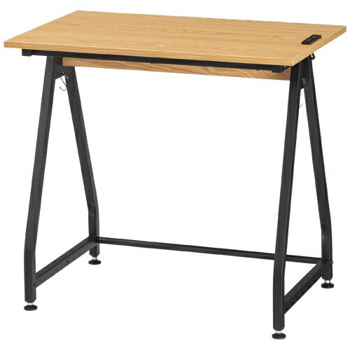 ＊受発注＊ フレックスデスク コンセント付き 幅800×奥行500×高さ725mm ナチュラル 1台