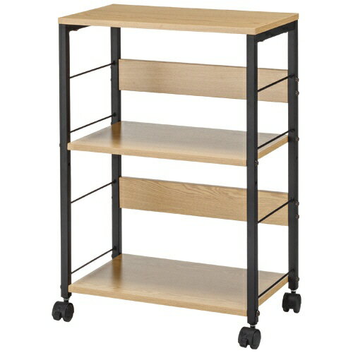 ＊受発注＊ フレックスデスク サイドワゴン ナチュラル 1台