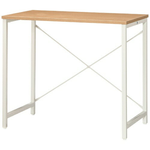 ＊受発注＊ YAMAZEN シンプルデスク ウッドナチュラル/アイボリー MCP-8050R(WN/IV) 1台