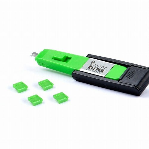 HIDISC SmartKeeper ESSENTIALV[Y Mini USB Type-B|[g bNA v^ 4 vX bNL[(Lock Key Mini) Zbg O[ HDUL04PKGN